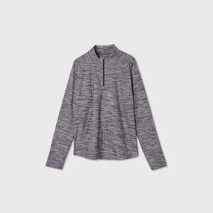 NWT Men's Cozy 1/4 Zip Pullover- Black Large pit to pit 23i